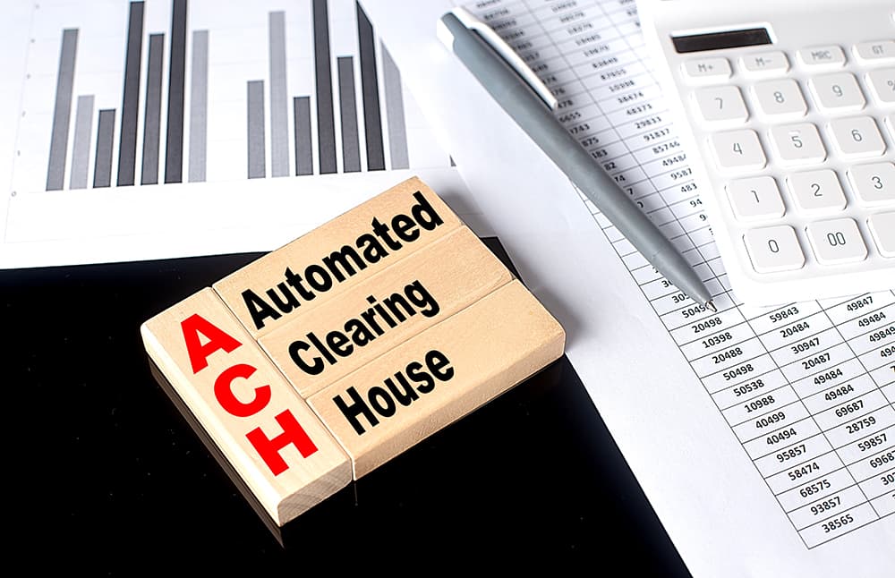 Ach payments with business charts